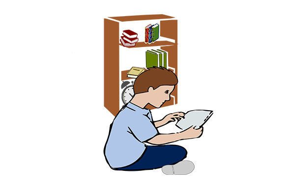 A Kid Reading