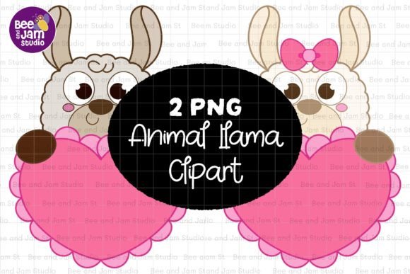 Alpaca Llama PNG Sublimation Clipart