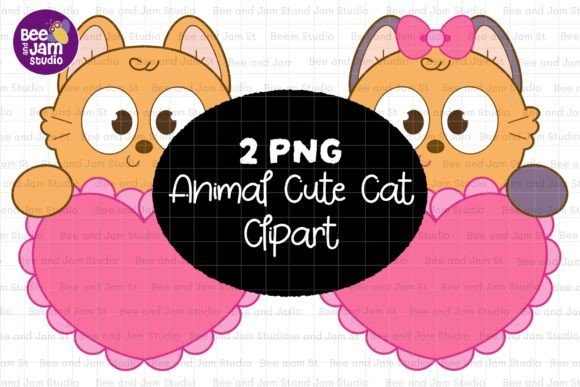 Animal Cute Cat PNG Sublimation Clipart: A Versatile Creative Asset for Designers and Educators
