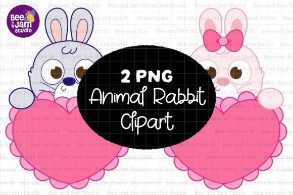Animal Rabbit PNG Sublimation Clipart