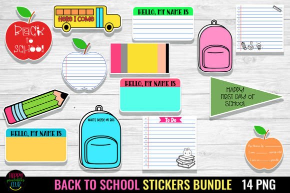 Back to School Stickers Bundle I School