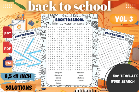 Back to School Word Search – Vol 5