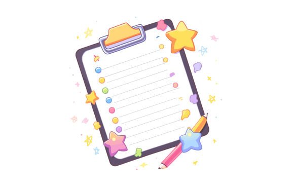 Colorful Notepad Flat Illustration Free: A Versatile Creative Asset for Real-World Projects