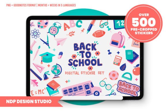 Digital Planner Stickers Back to School
