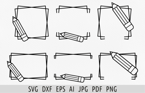 Pencil Split Frame SVG Back to School: A Strategic Design Asset for Educators, Creators, and Small Business Owners