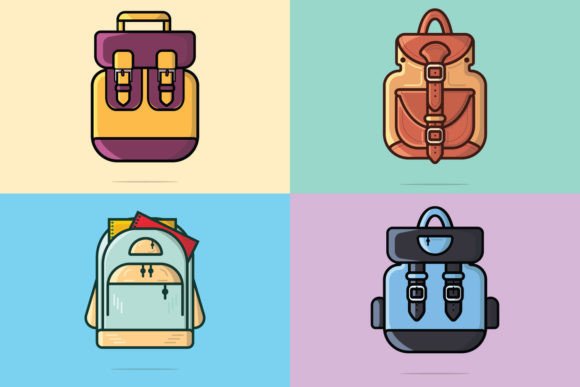Set of School and Traveling Bag Backpack